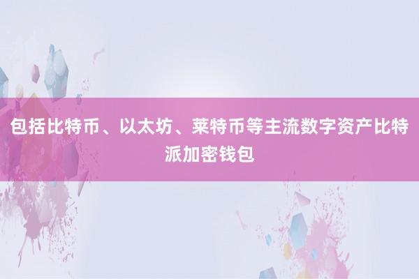 包括比特币、以太坊、莱特币等主流数字资产比特派加密钱包