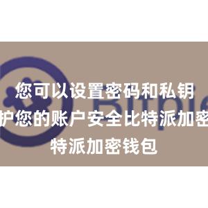 您可以设置密码和私钥来保护您的账户安全比特派加密钱包