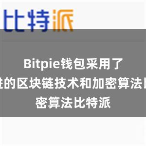 Bitpie钱包采用了最先进的区块链技术和加密算法比特派