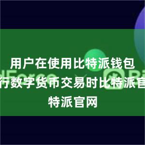 用户在使用比特派钱包进行数字货币交易时比特派官网